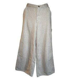 RSQ Women’s Corduroy Baggy Wide Leg Ivory Pants Size 28 Boho Skater Hipster